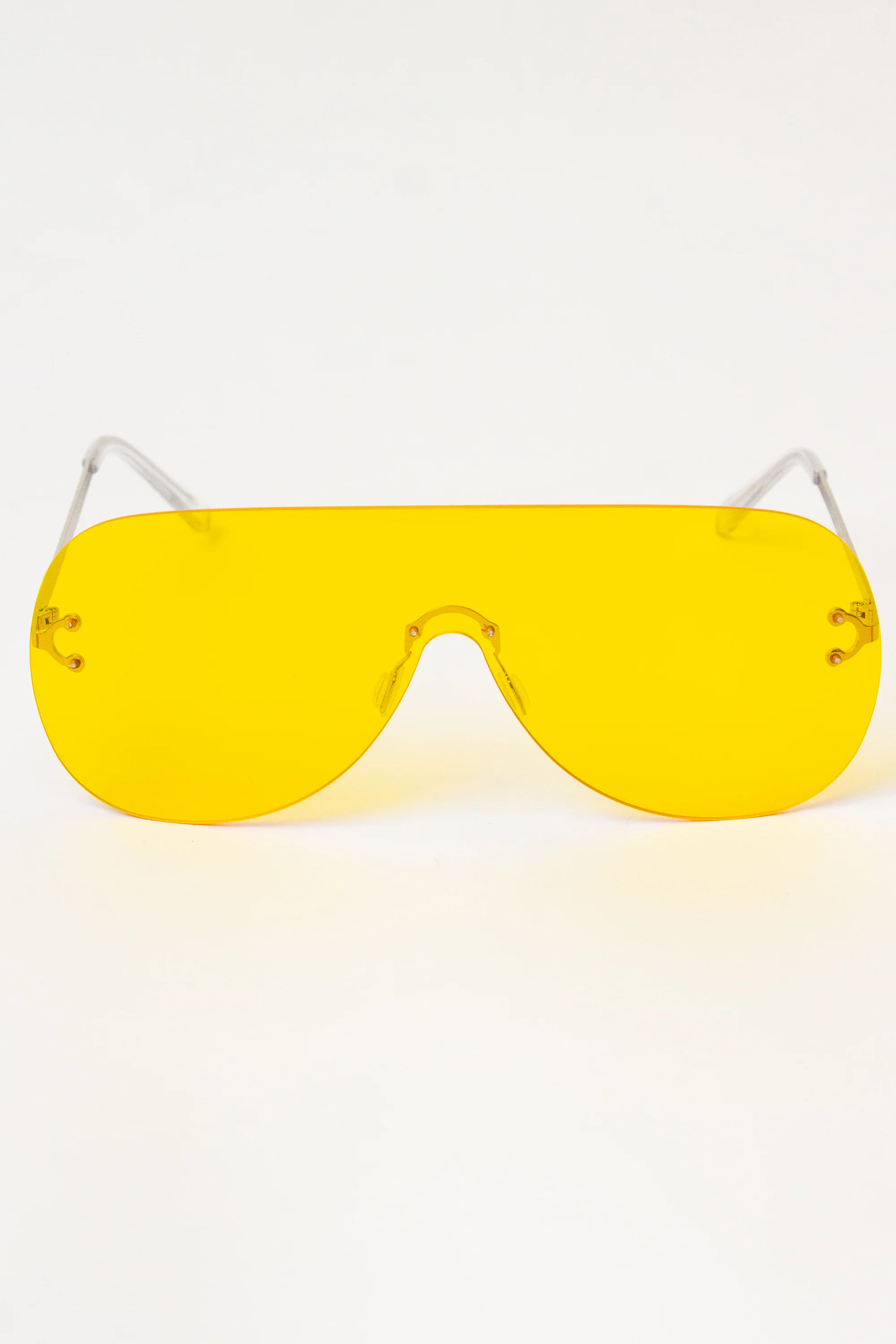 Rimless Aviator Shield Sunglasses - Image 3